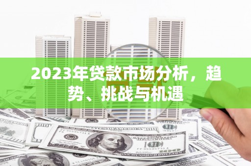 平川2023年贷款市场分析，趋势、挑战与机遇