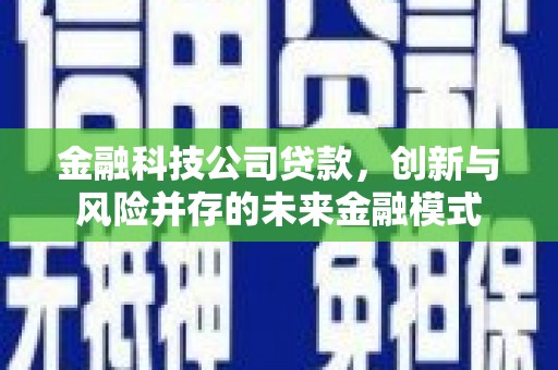 平川金融科技公司贷款，创新与风险并存的未来金融模式