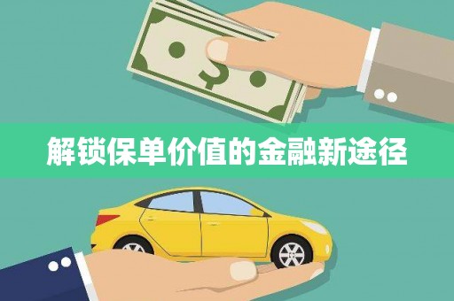 平川解锁保单价值的金融新途径