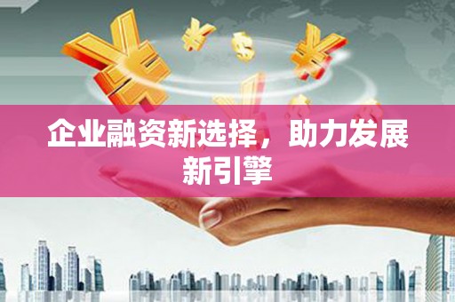 平川企业融资新选择，助力发展新引擎