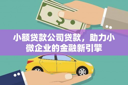平川小额贷款公司贷款，助力小微企业的金融新引擎