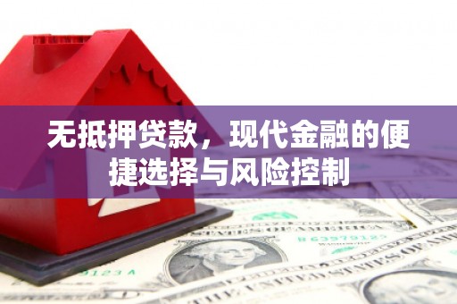 平川无抵押贷款，现代金融的便捷选择与风险控制