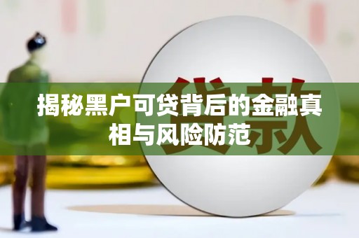 平川揭秘黑户可贷背后的金融真相与风险防范
