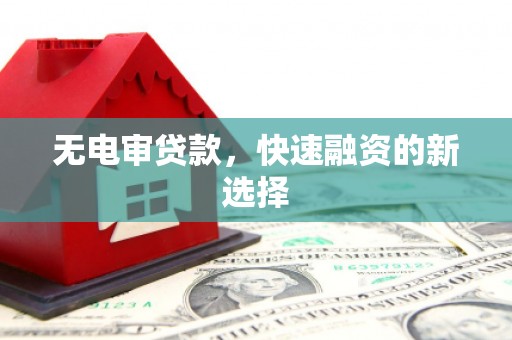 平川无电审贷款，快速融资的新选择