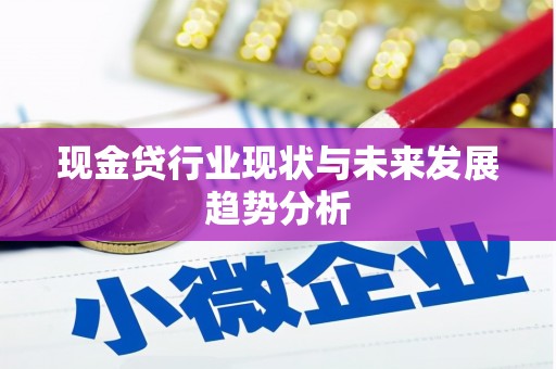 平川现金贷行业现状与未来发展趋势分析
