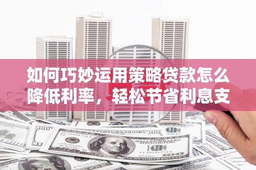 平川如何巧妙运用策略贷款怎么降低利率，轻松节省利息支出