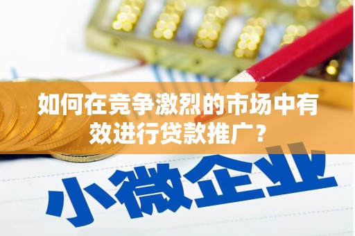 平川如何在竞争激烈的市场中有效进行贷款推广？