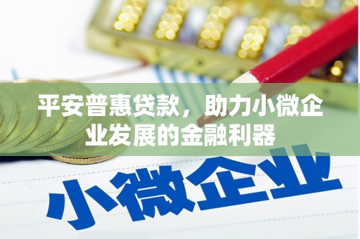 平川平安普惠贷款，助力小微企业发展的金融利器