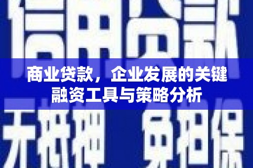 平川商业贷款，企业发展的关键融资工具与策略分析