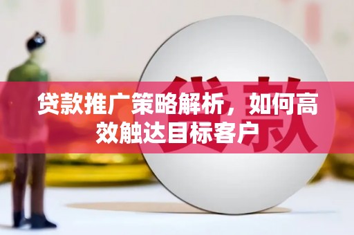 平川贷款推广策略解析，如何高效触达目标客户