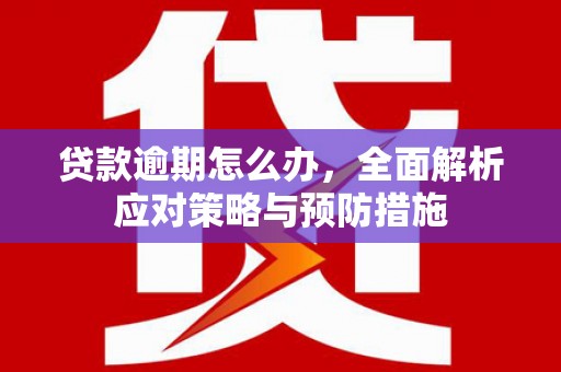 平川贷款逾期怎么办，全面解析应对策略与预防措施