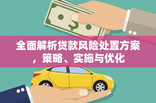 平川全面解析贷款风险处置方案，策略、实施与优化