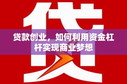 平川贷款创业，如何利用资金杠杆实现商业梦想
