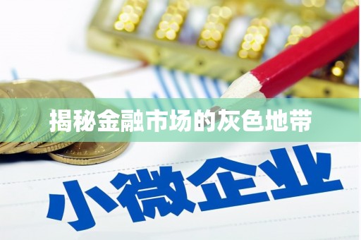 平川揭秘金融市场的灰色地带