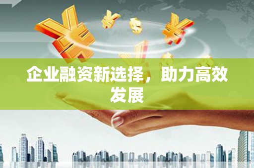 平川企业融资新选择，助力高效发展